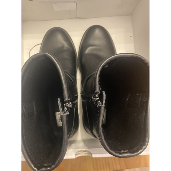 Dolce Vida Pondo Moto Boot in Black Women Sz 7 Buckle Zip Up - Picture 5 of 6